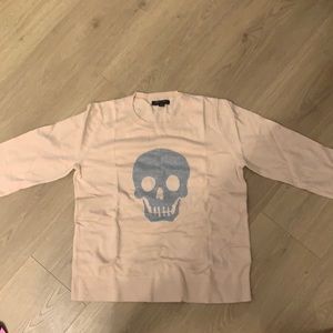 Banana republic peach skull sweater